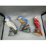 Three Wade Bird Figures Great Condition, No Damag