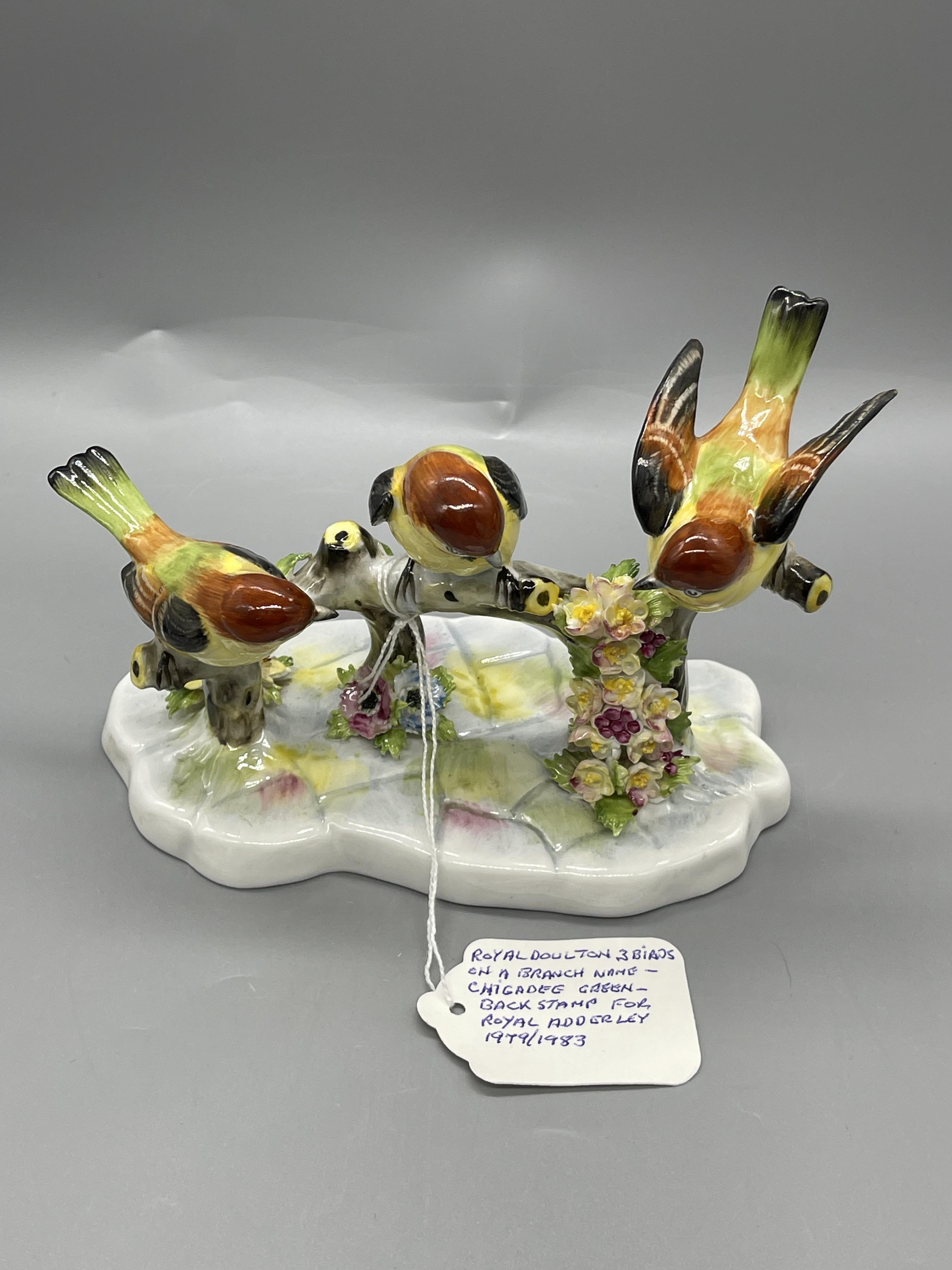 Eight Royal Crown Darby and Royal Doulton Bird Fig - Image 2 of 19