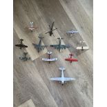 Ten assorted model vehicles.Please check pictures