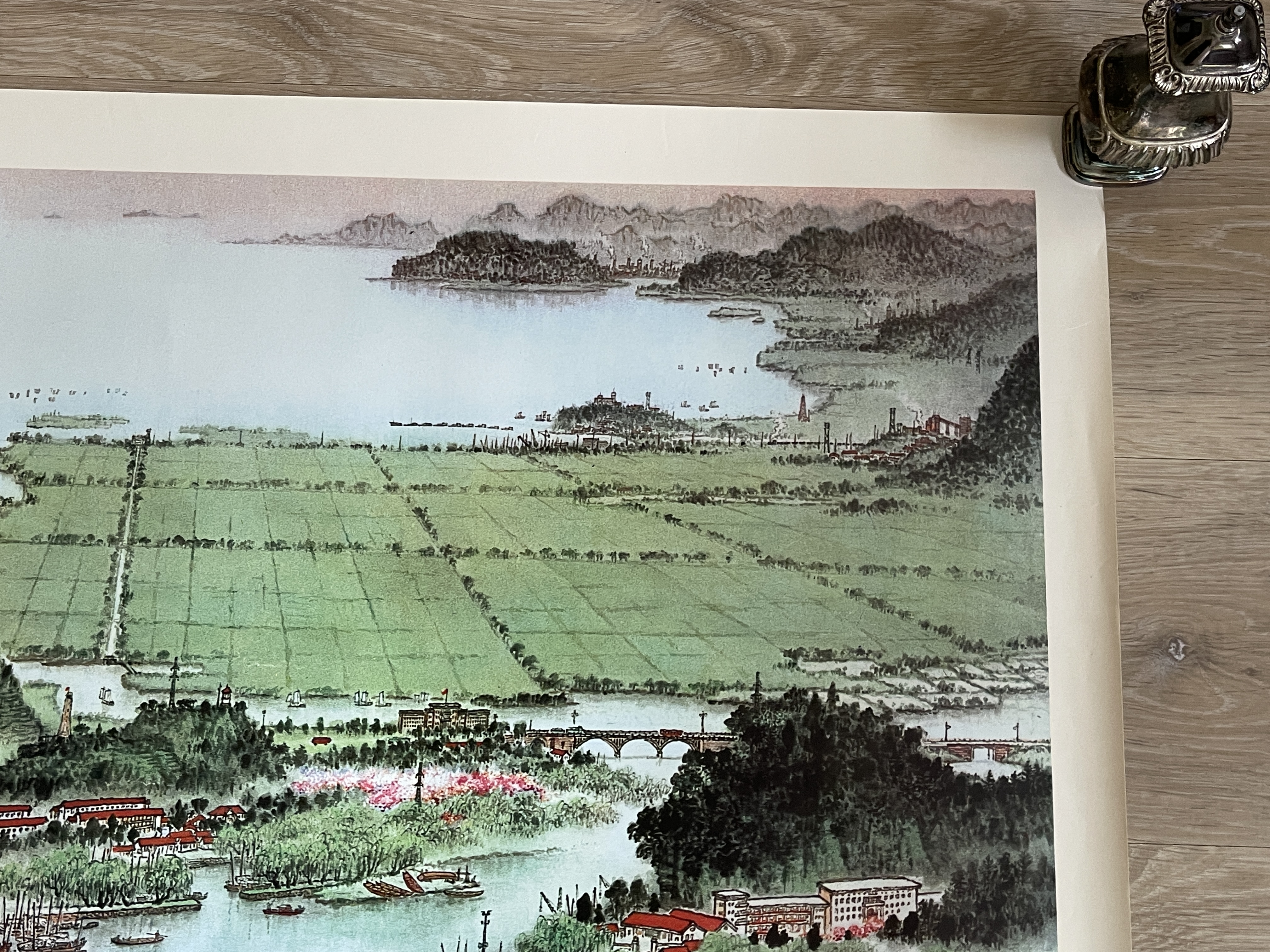 Qian Songyan - Today Jiangnan is Very Charming- Original Vintage Chinese Poster - Image 3 of 7