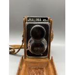 Vintage Halina TLR camera.