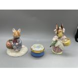 Royal Doulton Rabbits going to picnic and one othe