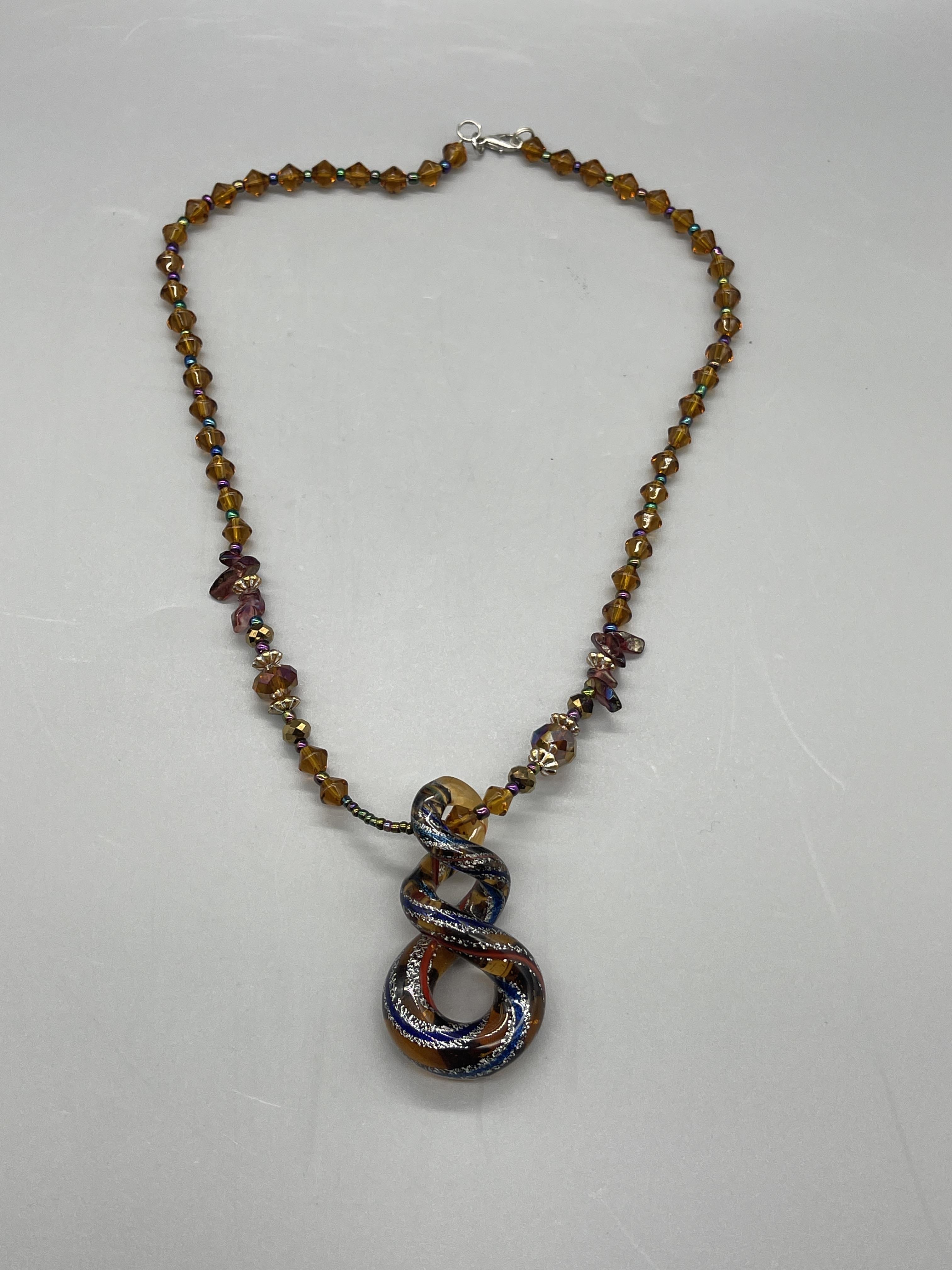 MURANO Unusual blown glass necklace - Image 6 of 6
