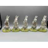 Five Boxed Royal Doulton Winnie the pooh figurines