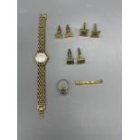 Quantity of cufflinks and dress jewellery