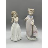 Pair of beautiful children Lladro figures