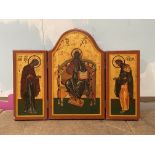 Modern triptych icon