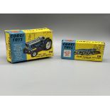 Boxed Corgi 61 and 67 Tractor and Plough.