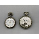 Two HM Silver Fob watches