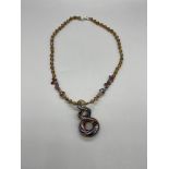 MURANO Unusual blown glass necklace