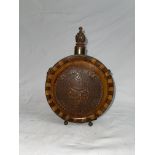 Carved Hungarian drinks bottle carved with persons
