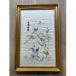 Framed Oriental Silk picture