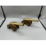 Two Brass Cannons