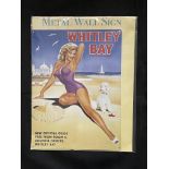 Whitley Bay metal wall sign