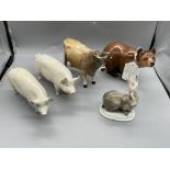 Quantity of Five Farm Animals to include Royal Dou