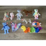 Quantity of Eight TY Soft Toys