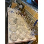 Large Collection of Crystals and Glass Tableware