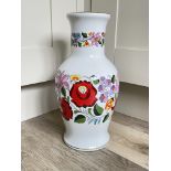 Kalosca Hungary Handpainted Floral Vase