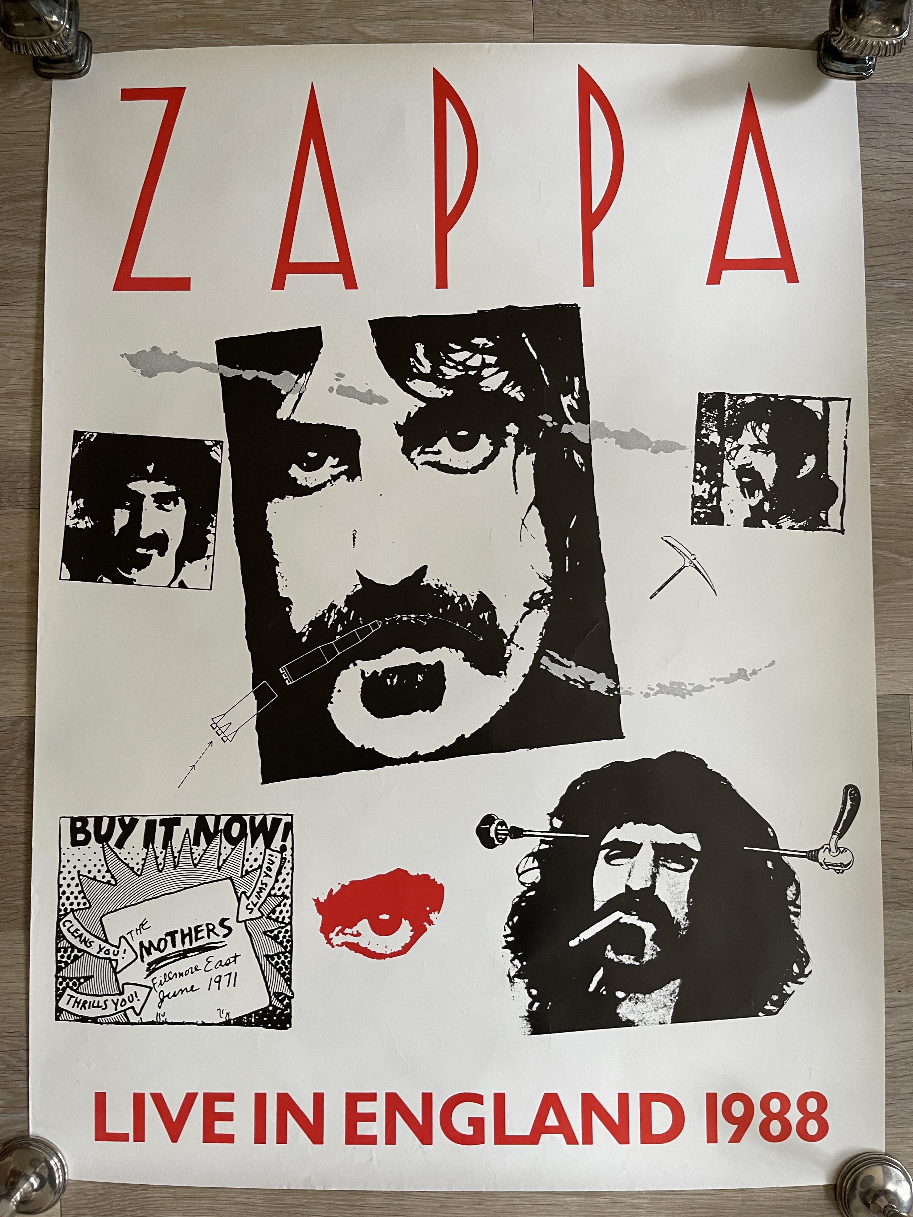 Frank Zappa Original Vintage PosterExcellent Cond