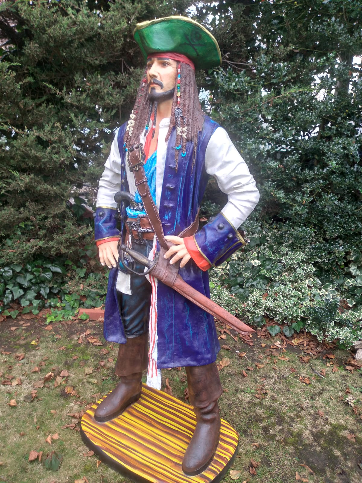 Cinema - Rare Statue of the Caribbean pirate Jack Sparr - Image 4 of 11