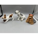 Three Dog Figurines to include Royal Doulton, Besw