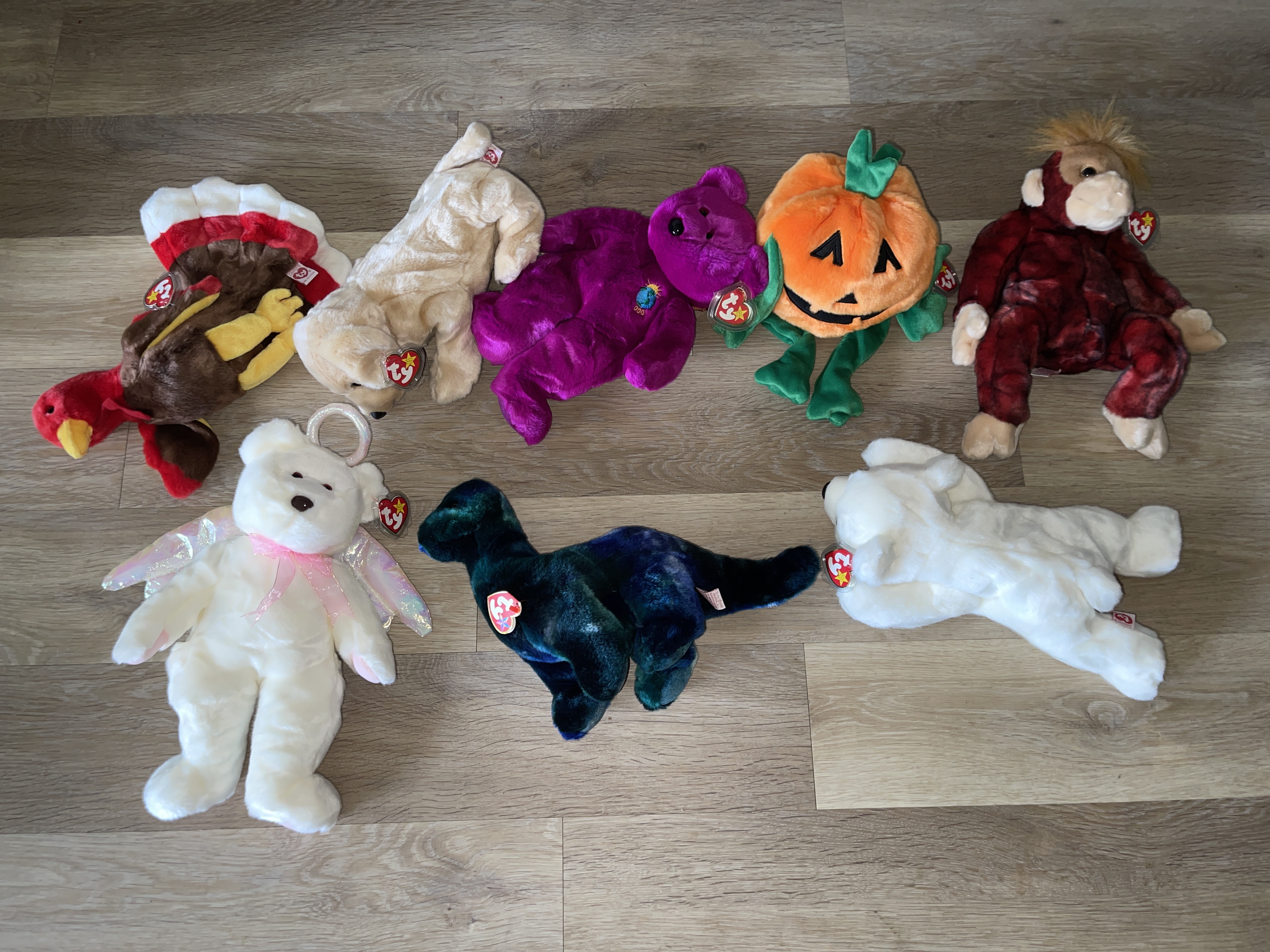 Quantity of Eight TY Soft Toys