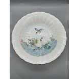 19th C Meissen Porcelain Polychrome Swan Service B