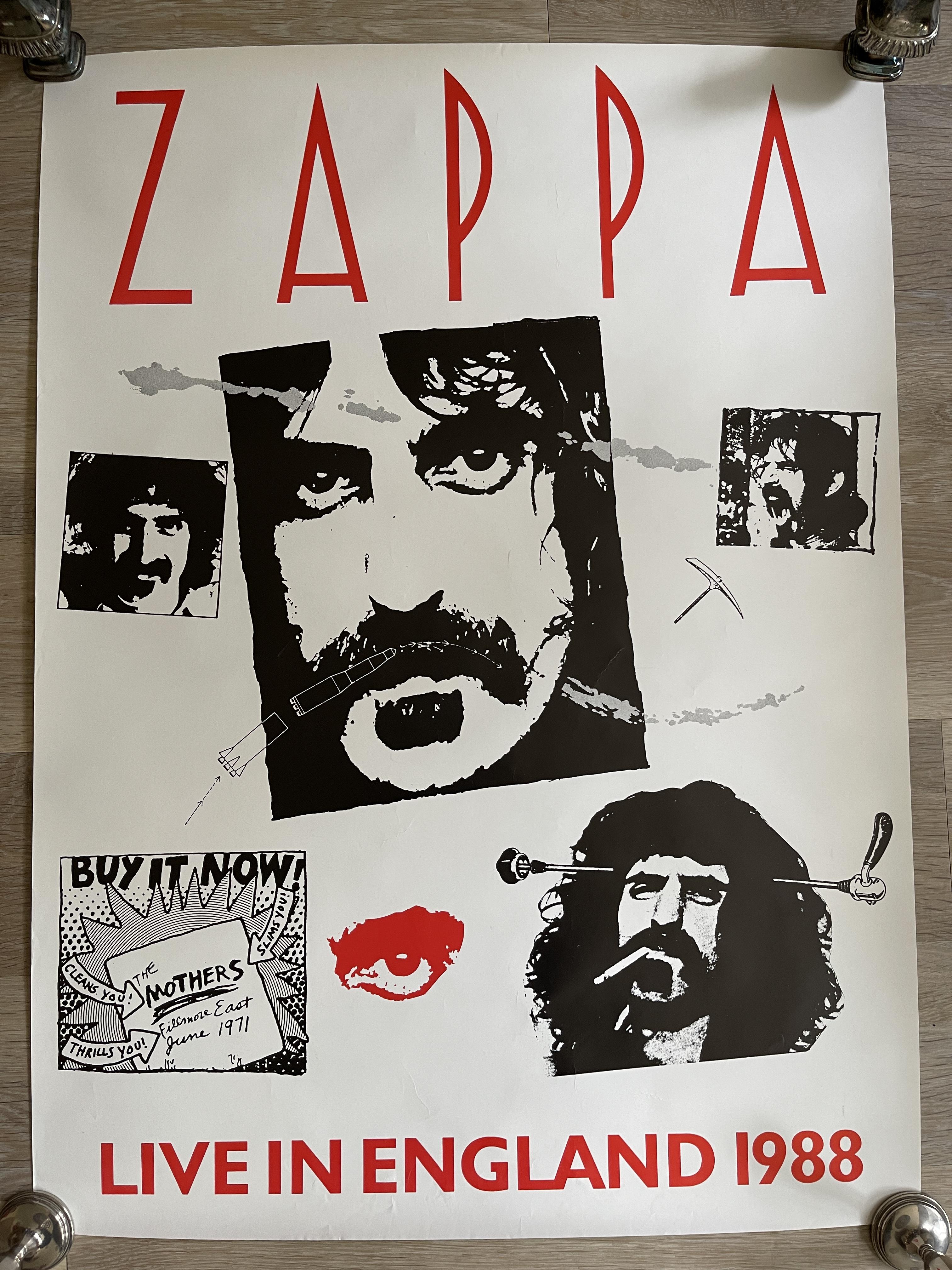 Frank Zappa Original Vintage PosterExcellent Cond - Image 2 of 7