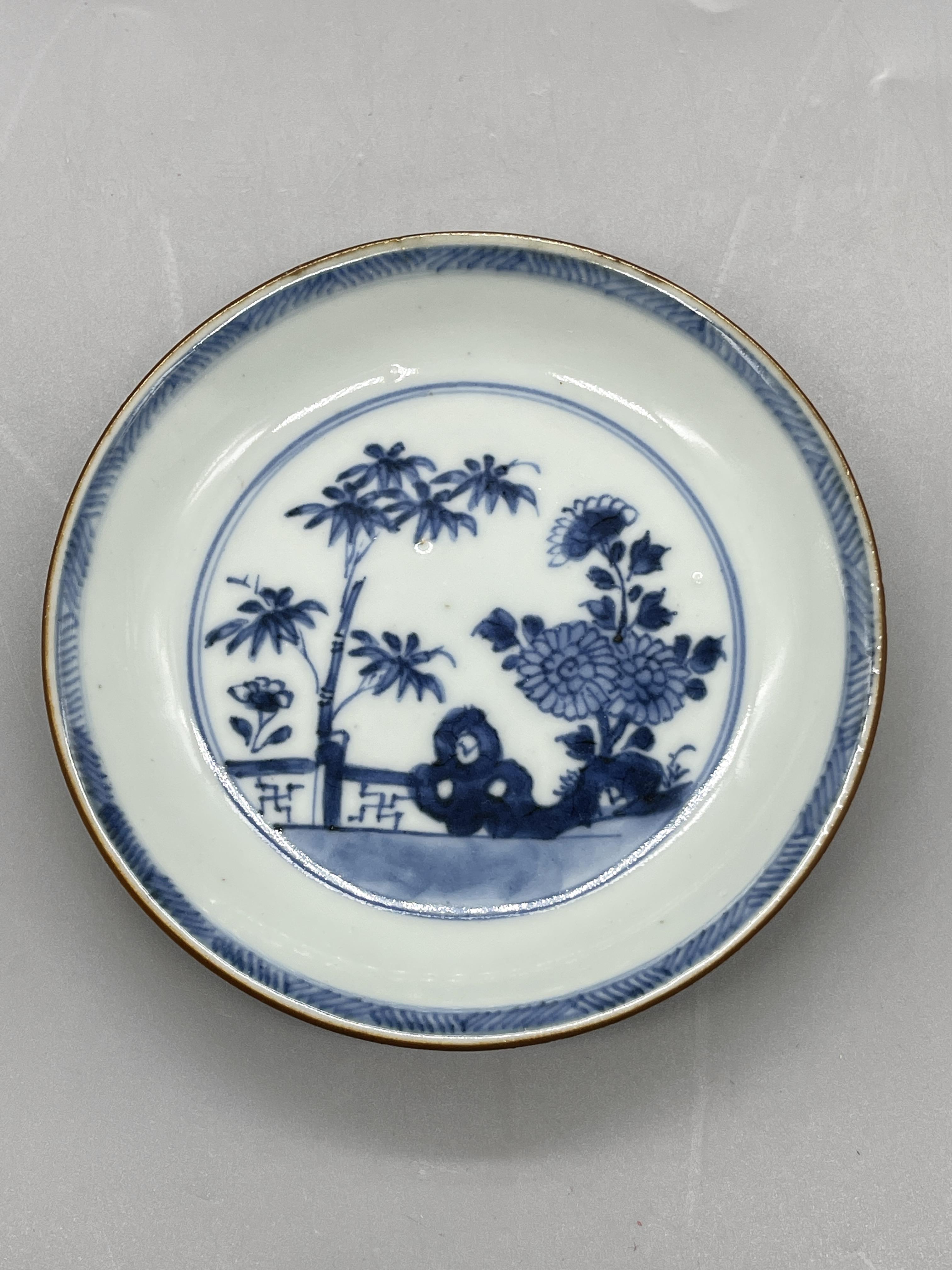 CHINESE NANKING CARGO BATAVIAN BAMBOO SAUCER A Nan