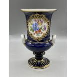 Meissen Urn Vase Cobalt Blue Good condition, no da