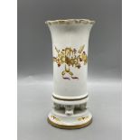 Meissen Gold Dragon Spill Vase on Scroll Feet Good