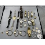Assorted gents and ladies watches to include Waldm