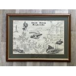 Framed Poster of Southern Devon Shipwrecks