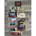 Fourteen assorted model vehicles.Please check pic