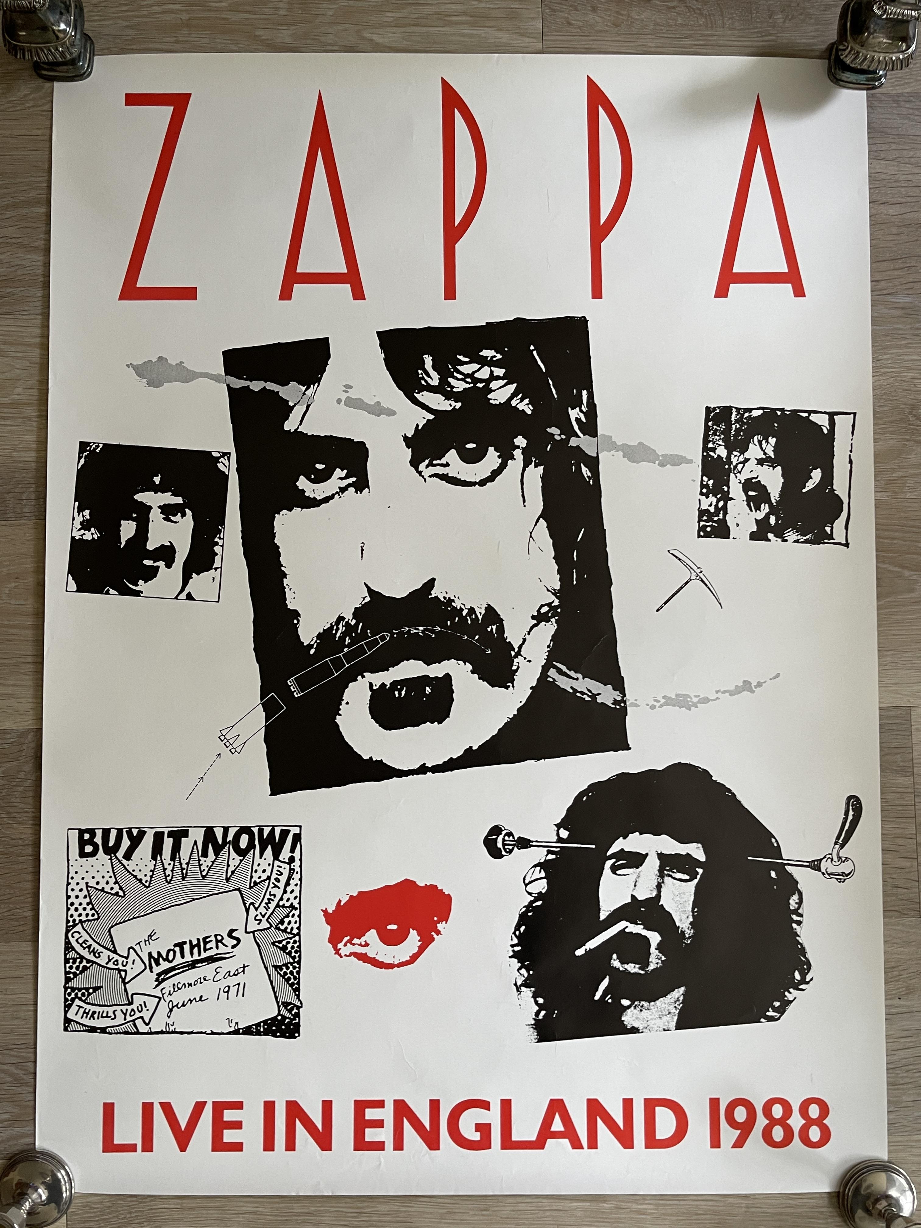 Frank Zappa Original Vintage PosterExcellent Cond - Image 7 of 7