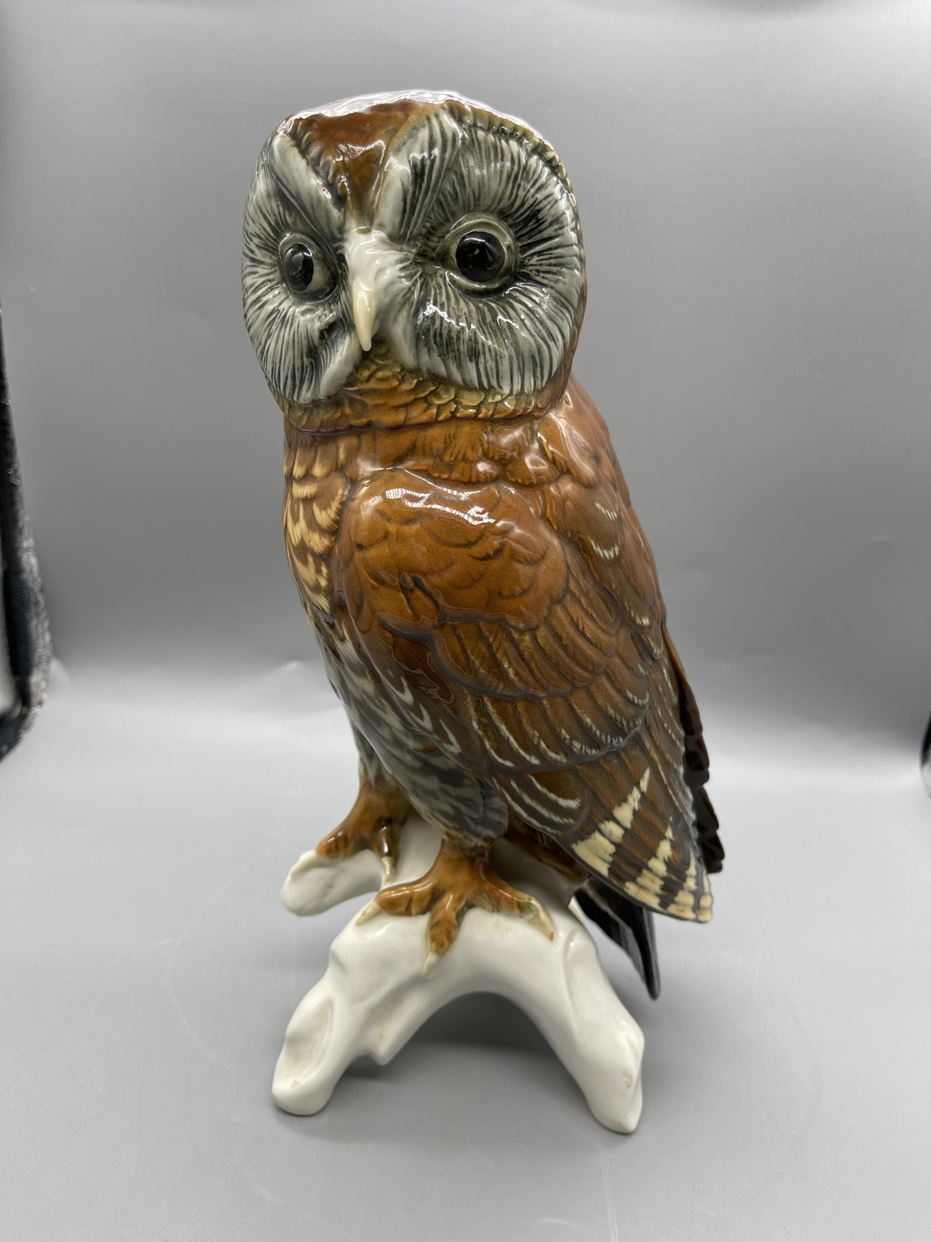"Owl Porcelain Karl Ens" Porcelain owl from Karl E - Image 6 of 8