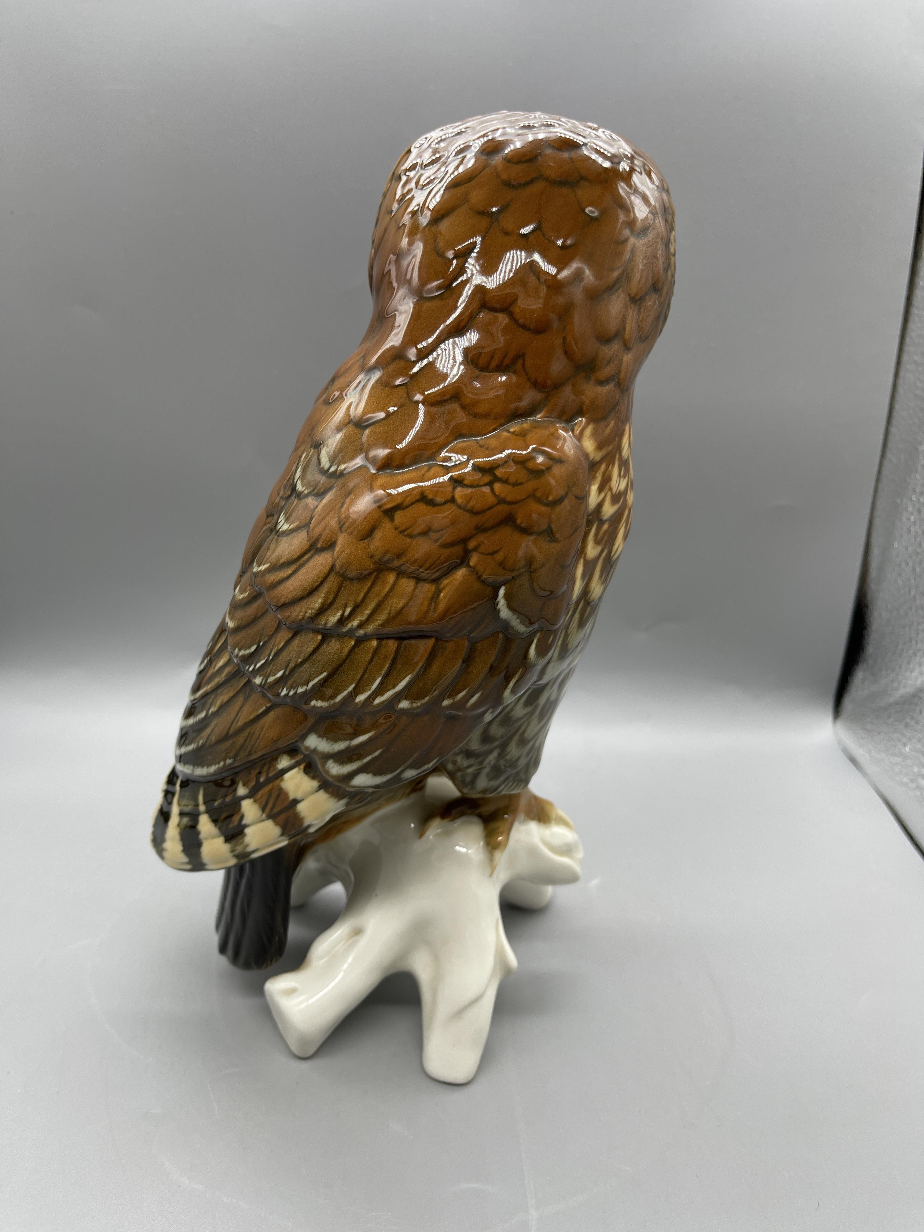 "Owl Porcelain Karl Ens" Porcelain owl from Karl E - Image 4 of 8