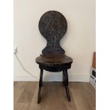 Carved Sgabello Hall Chair