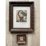 Framed Print of Saint Agnes and Framed Small Signe