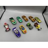 Ten assorted Corgi - Rockets car models
