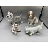 Four Dog Figures to include Dahl Jensen and Royal