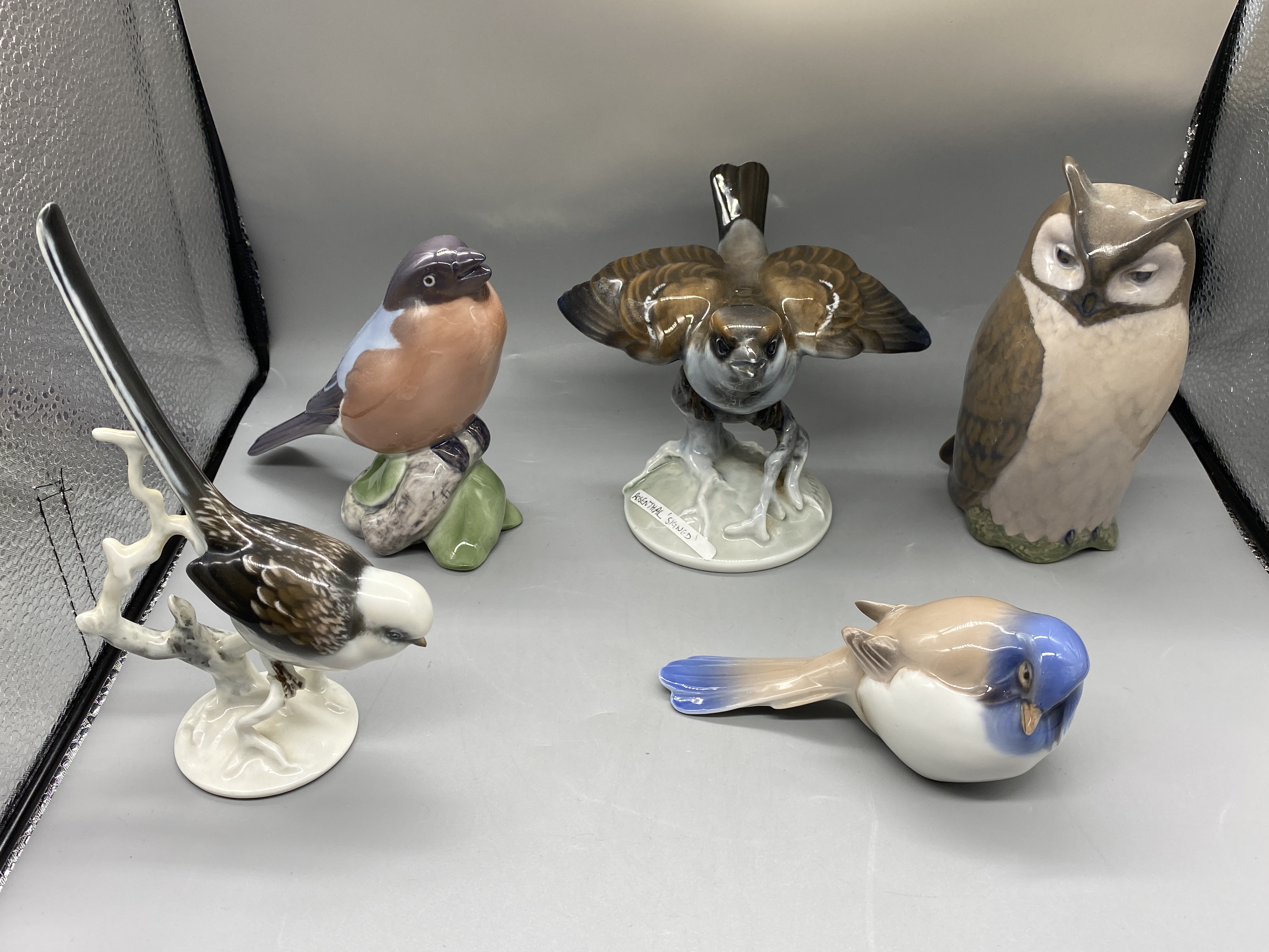 Five Bird Figures to include Rosenthal, Royal Cope