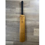 Signed Cricket Bat - B. Warsop. Makers Marylebone