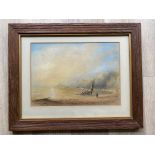 Framed Watercolour Attributed to John Le Capelain