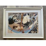 Signed Watercolour by George Large - Aldeburgh Bea