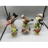 Assorted Bird Figures to include Beswick and Royal
