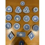 Large Collection of Undamaged Wedgewood Blue Jaspe