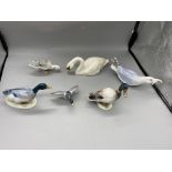Collection of Six Bird Figures to include Rosentha