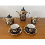 Porcelain Coffee Service for TwoGood Condition, N