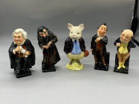 Set of 4 Royal Doulton Charles Dickens Figurines a